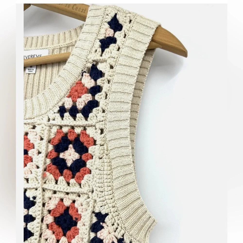Evereve Tia Crochet Sweater Tank